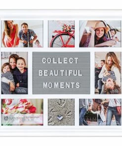Malden Photo Collage Letterboard White Picture Frame, 18.5x16.5