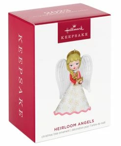 Hallmark Heirloom Angels Ornament -Department Store Shop White Pink Angel Keepsake Ornament 1699QXR8197 04