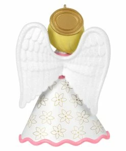 Hallmark Heirloom Angels Ornament -Department Store Shop White Pink Angel Keepsake Ornament 1699QXR8197 06