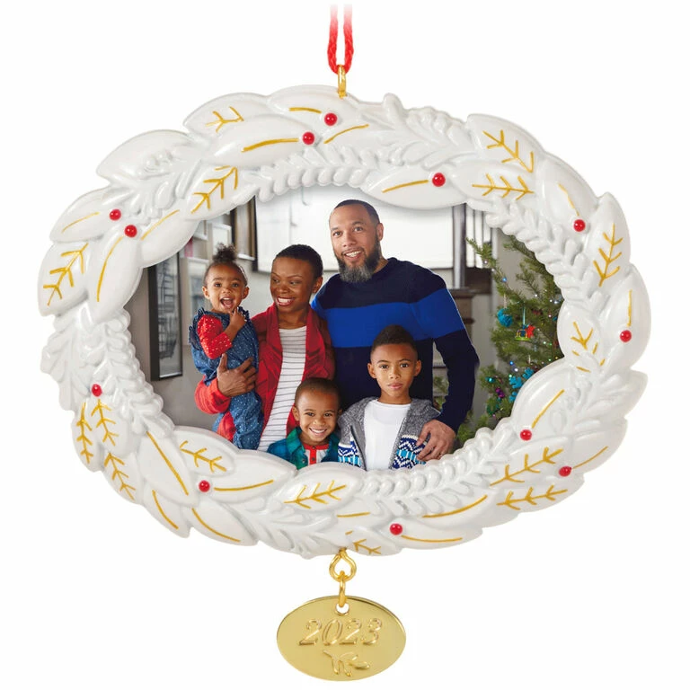 Hallmark A Beautiful Year 2023 Metal Photo Frame Ornament 1 Hallmark A Beautiful Year 2023 Metal Photo Frame Ornament