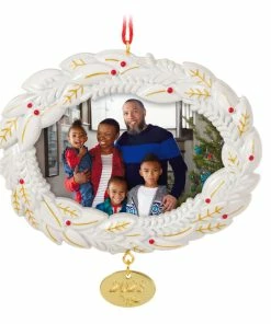 Hallmark A Beautiful Year 2023 Metal Photo Frame Ornament 8 Hallmark A Beautiful Year 2023 Metal Photo Frame Ornament -Department Store Shop White Wreath Picture Frame Keepsake Ornament 1999QGO2617 03