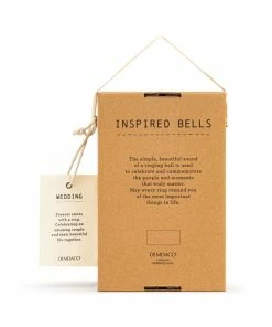 Demdaco Wedding Inspired Bell -Department Store Shop WhiteGold Ceramic Bell Decoration 1005000533 03