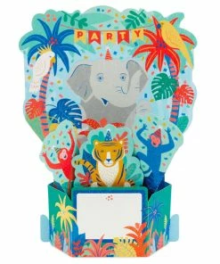 Hallmark Wild Animal Party Boxed Pop-Up Birthday Cards, Pack Of 8 9 Hallmark Wild Animal Party Boxed Pop-Up Birthday Cards, Pack Of 8 -Department Store Shop Wild Animal Party PopUp Boxed Birthday Cards 5STZ1174 03