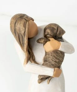 Willow Tree Adorable You Dark Brown Dog Figurine, 7.5" 5 Willow Tree Adorable You Dark Brown Dog Figurine, 7.5" -Department Store Shop Willow Tree Adorable You Dark Dog Figurine 28040 03