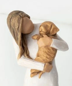 Willow Tree Adorable You Golden Dog Figurine, 7.5" -Department Store Shop Willow Tree Adorable You Golden Dog Figurine 28039 03