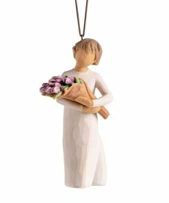 Willow Tree Surprise Tulip Bouquet Figurine Ornament, 4" H