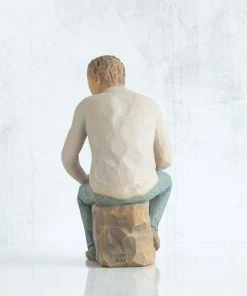 Willow Tree My Guy Figurine, 6" -Department Store Shop Willow Tree Man Sitting Figurine 28042 03