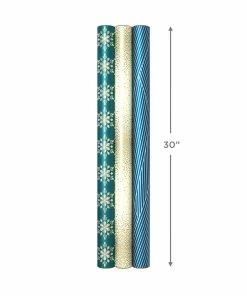 Hallmark Winter Glow 3-Pack Christmas Wrapping Paper Assortment, 80 Sq. Ft. 15 Hallmark Winter Glow 3-Pack Christmas Wrapping Paper Assortment, 80 Sq. Ft. -Department Store Shop Winter Glow Christmas Wrapping Paper Assortment 5JXW1060 08