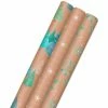 Hallmark Winter Nature Kraft Prints 3-Pack Christmas Wrapping Paper, 90 Sq. Ft.