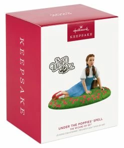 Hallmark The Wizard Of Oz™ Under The Poppies' Spell Ornament 9 Hallmark The Wizard Of Oz™ Under The Poppies' Spell Ornament -Department Store Shop Wizard of Oz Dorothy in Poppies Keepsake Ornament 2199QXI6107 04