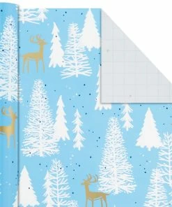 Hallmark Woodland Charm 4-Pack Holiday Wrapping Paper Assortment, 120 Sq. Ft. -Department Store Shop Woodland Charm Holiday Wrapping Paper Assortment 5JXW1041 06