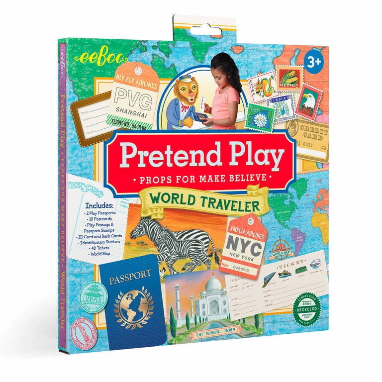 Eeboo World Traveler Pretend Play Set 1 Eeboo World Traveler Pretend Play Set