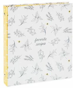 Hallmark Yellow Honeycomb Recipe Organizer Book