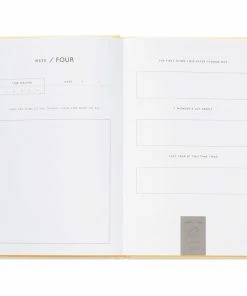 Hallmark While I Was Waiting Prompted Pregnancy Journal -Department Store Shop Yellow Prompted Pregnancy Journal 1BBA4141 05