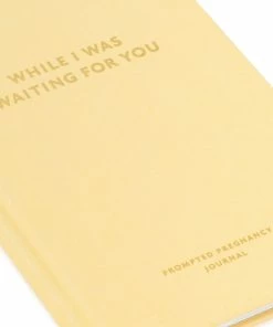 Hallmark While I Was Waiting Prompted Pregnancy Journal -Department Store Shop Yellow Prompted Pregnancy Journal 1BBA4141 08