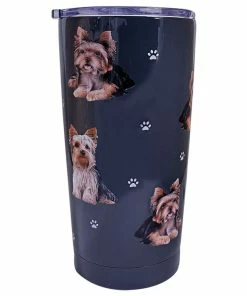 E&S Pets Yorkshire Terrier Stainless Steel Tumbler, 20 Oz.
