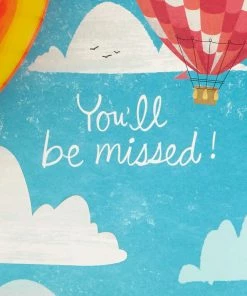Hallmark 16" Hot Air Balloons Pop-Up Jumbo Goodbye Card -Department Store Shop Youll Be Missed Balloon Goodbye Card 1499CBG1018 03