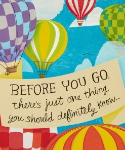 Hallmark 16" Hot Air Balloons Pop-Up Jumbo Goodbye Card -Department Store Shop Youll Be Missed Balloon Goodbye Card 1499CBG1018 05
