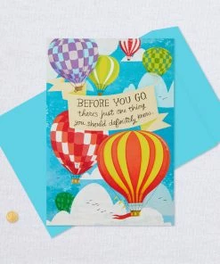 Hallmark 16" Hot Air Balloons Pop-Up Jumbo Goodbye Card -Department Store Shop Youll Be Missed Balloon Goodbye Card 1499CBG1018 06
