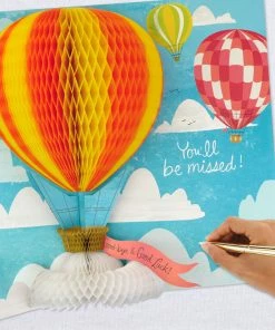 Hallmark 16" Hot Air Balloons Pop-Up Jumbo Goodbye Card -Department Store Shop Youll Be Missed Balloon Goodbye Card 1499CBG1018 07