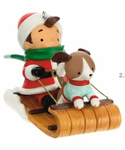 Hallmark Young Santa Ornament 8 Hallmark Young Santa Ornament -Department Store Shop Young Santa With Dog Keepsake Ornament 2199QXR8117 03