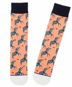 Hallmark Zebra Fun Crew Socks