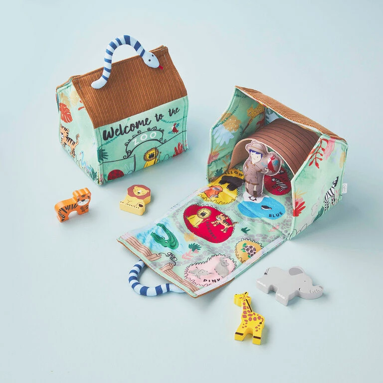 Mud Pie Zoo Plush Toy Set, 6 Pieces 4 Mud Pie Zoo Plush Toy Set, 6 Pieces - Image 4