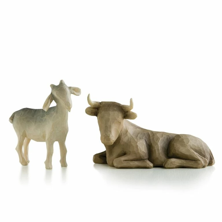 Willow Tree® Ox & Goat Nativity Figurines 1 Willow Tree® Ox & Goat Nativity Figurines
