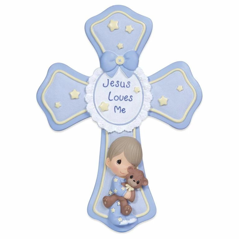 Precious Moments Jesus Loves Me Cross For Boy 1 Precious Moments Jesus Loves Me Cross For Boy