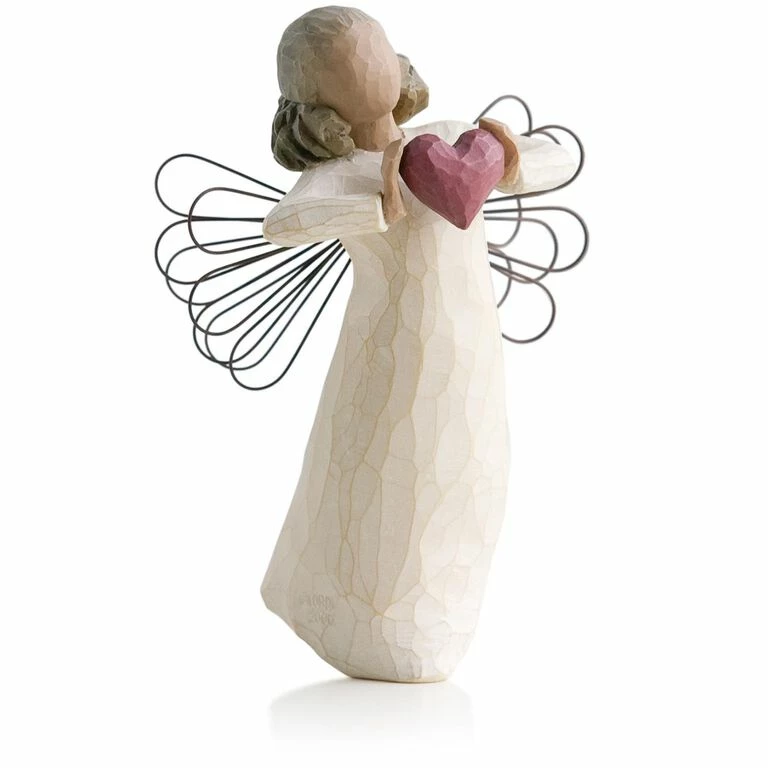 Willow Tree® Angel With Love Heart Figurine 1 Willow Tree® Angel With Love Heart Figurine