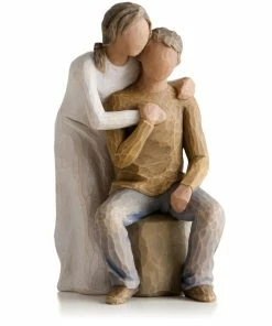 Willow Tree® You And Me Couple Love Figurine (darker Hair And Skin Tone)