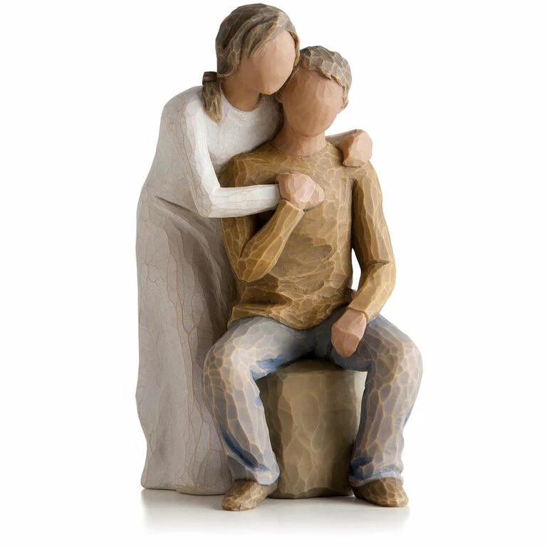 Willow Tree® You And Me Couple Love Figurine (darker Hair And Skin Tone) 1 Willow Tree® You And Me Couple Love Figurine (darker Hair And Skin Tone)